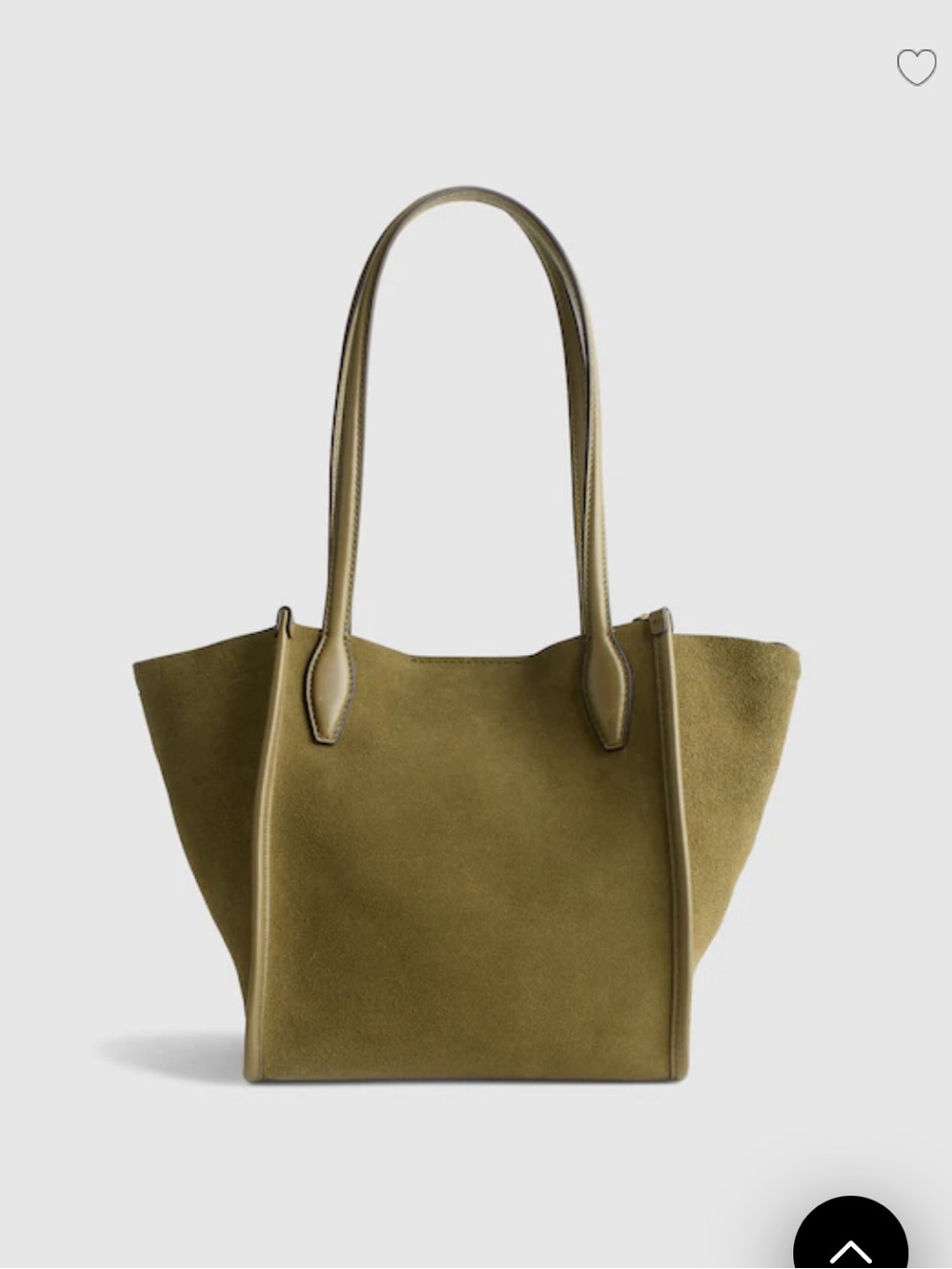 New • Madewell Lexington Suede small tote in worn olive